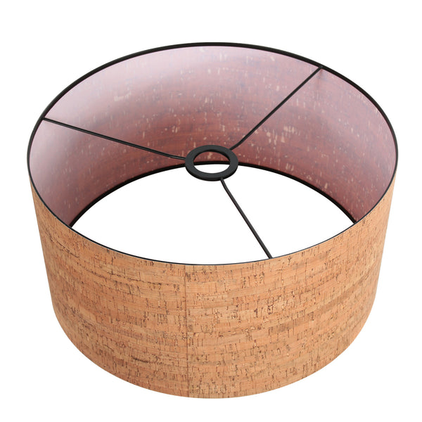 Lampenkap k1068fs ø40cm – sfeervolle natuurlijke kurkstructuur e27