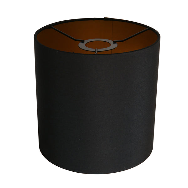 Kap 20cm rond effen zwart *M*