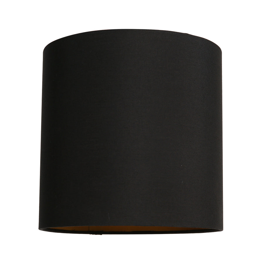 Kap 20cm rond effen zwart *M*