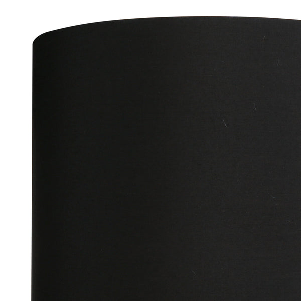 Kap 30cm rond effen zwart *M*