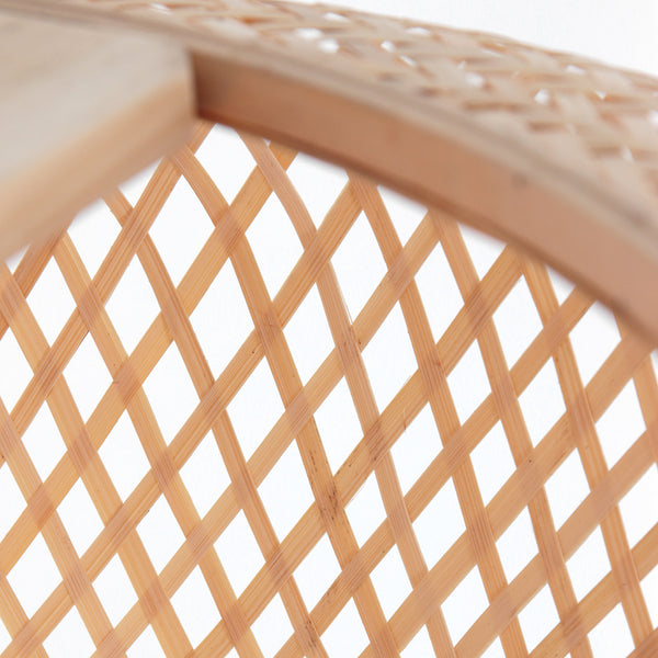 Naturel bamboe met houten lampenkap k2000hs ø60cm met e27 support.