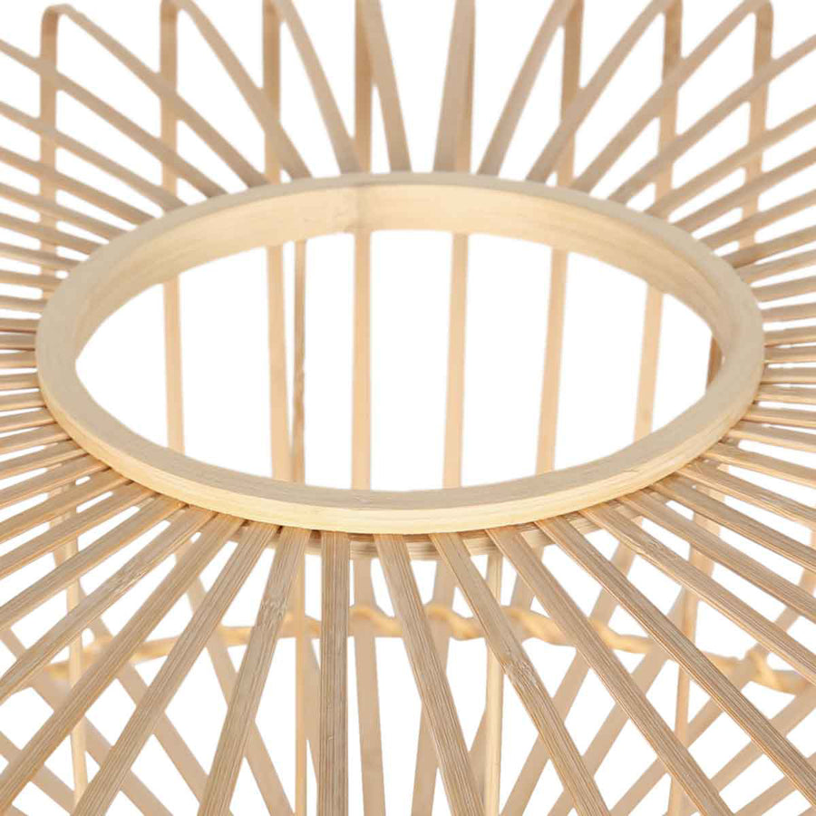 Naturel bamboe/houten lampenkap breeza-beache k2003bs ⌀50cm met e27 support