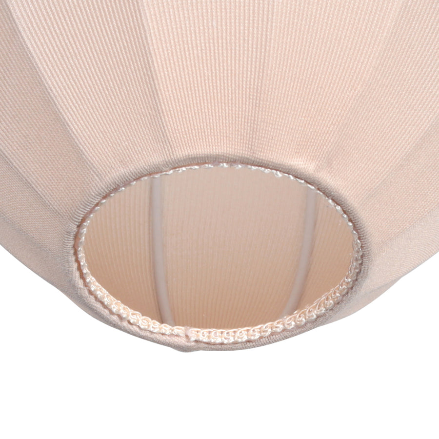 Lampenkap k20121s – handgemaakt beige linnen druppelkapje ø25 cm voor e27 armaturen