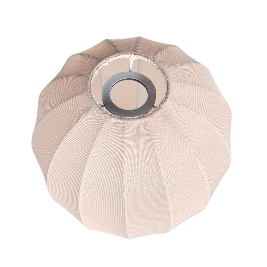 Lampenkap k20121s – handgemaakt beige linnen druppelkapje ø25 cm voor e27 armaturen