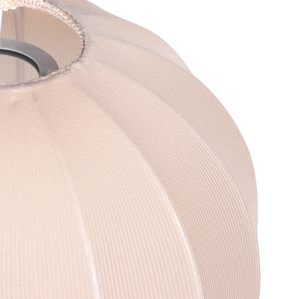 Lampenkap k20121s – handgemaakt beige linnen druppelkapje ø25 cm voor e27 armaturen