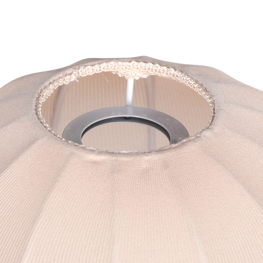 Lampenkap k20121s – handgemaakt beige linnen druppelkapje ø25 cm voor e27 armaturen