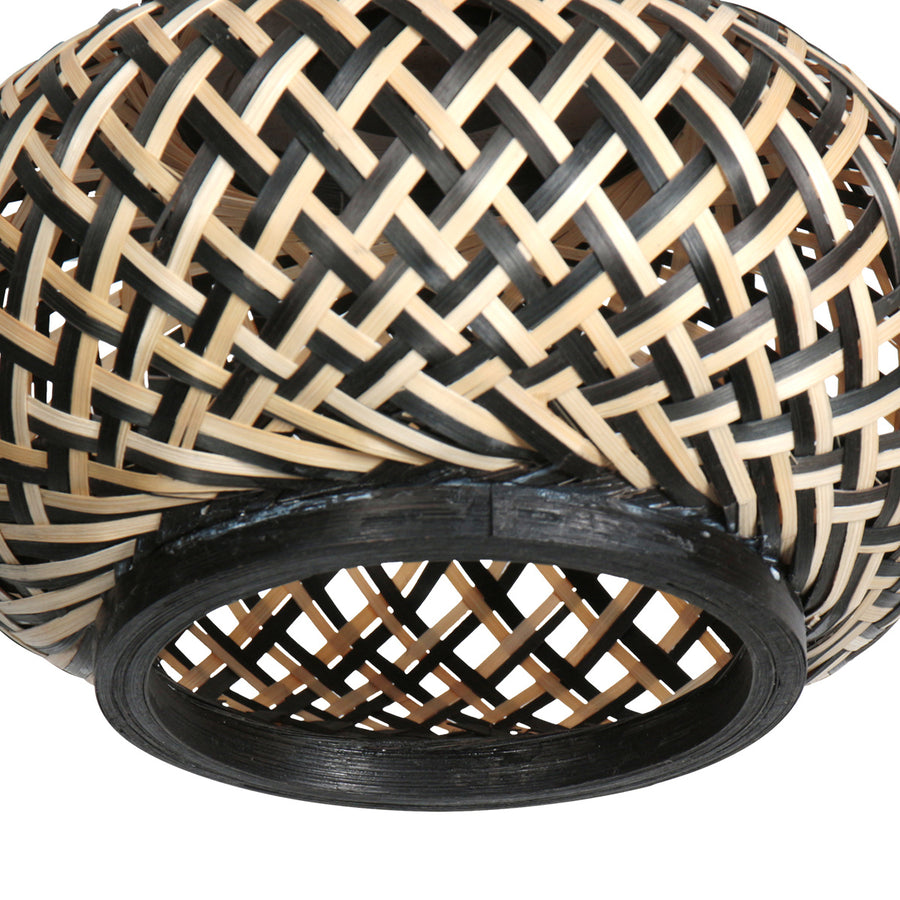 Lampenkap k2014bs – bamboe kap ø22,5cm in warme boho stijl