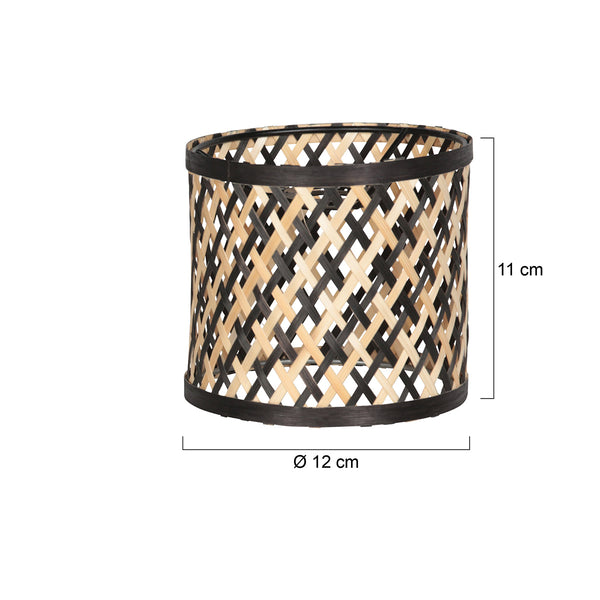 Lampenkap k2015bs ø12 cm – cilindervormige bamboe sfeermaker