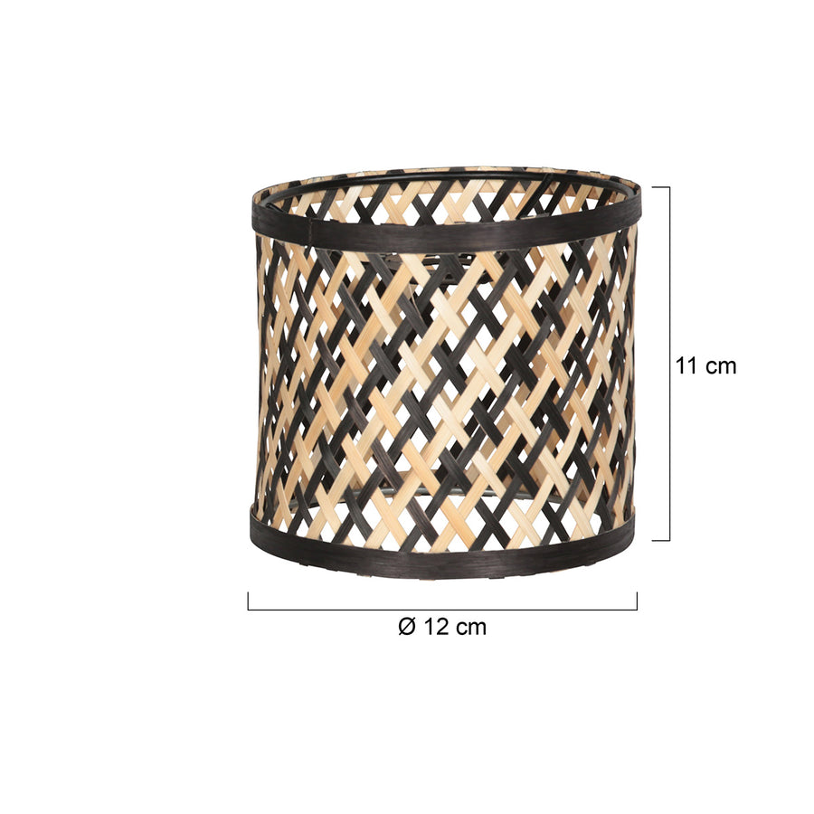 Lampenkap k2015bs ø12 cm – cilindervormige bamboe sfeermaker