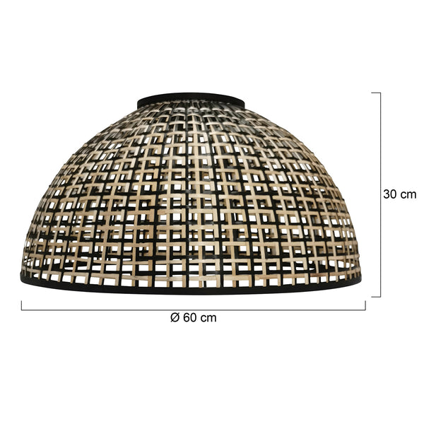 Lampenkap k2016bs ø60cm - royale bamboe kap sfeervol design e27