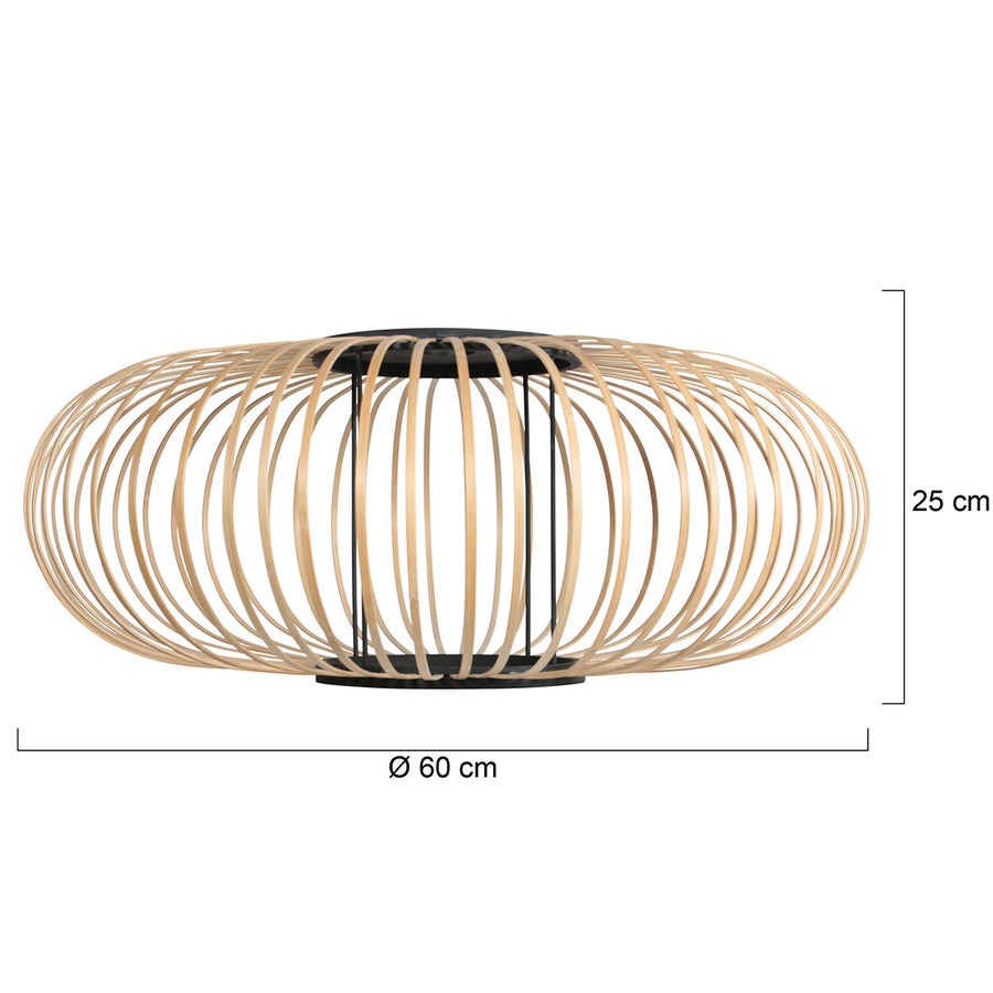 Lampenkap k2020bs ø60 bamboe statement voor sfeervolle basis