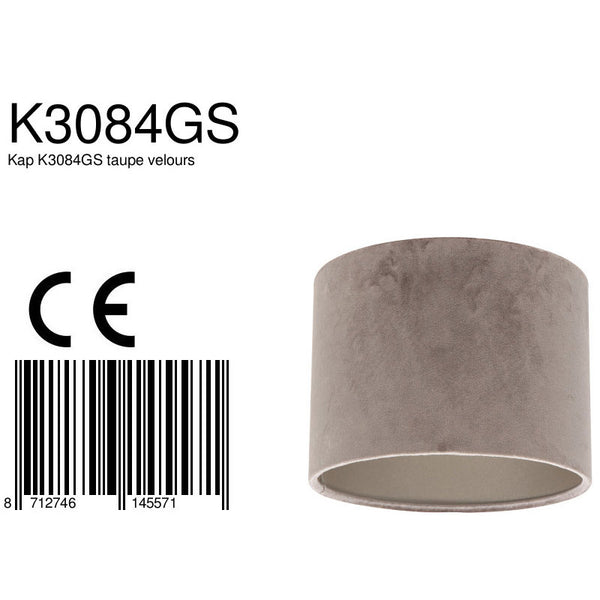 Lampenkap K3084GS Fluweel Zilver