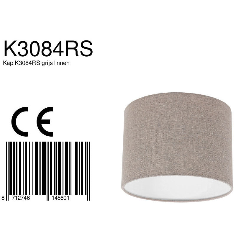 Lampenkap K3084RS Grijs Linnen