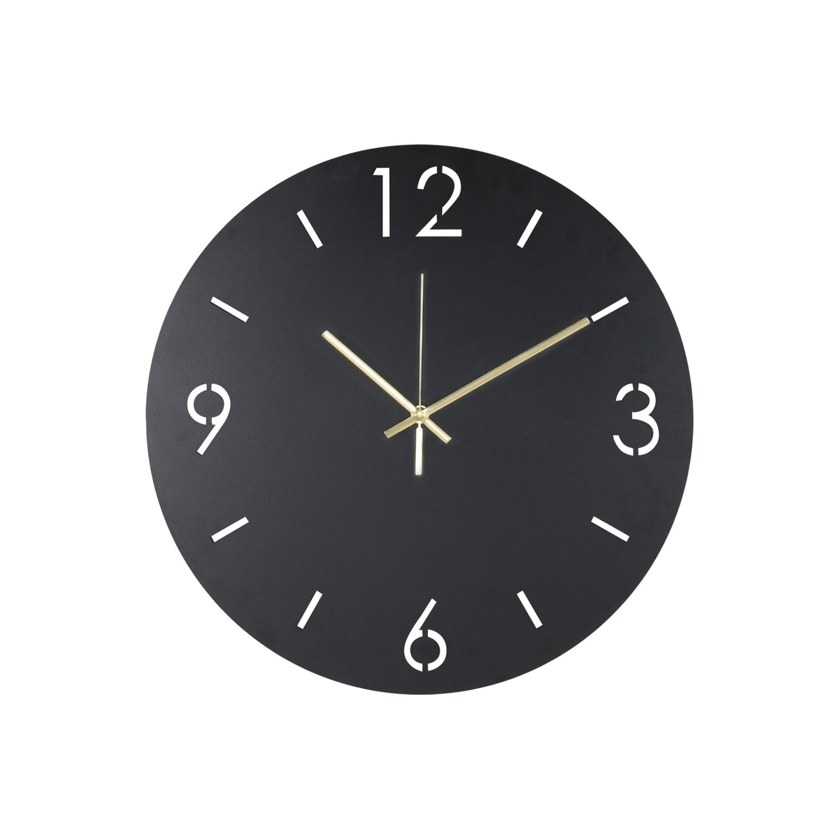 Klok Time Ø 40 zwart