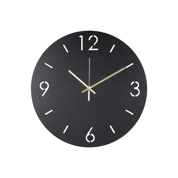 Klok Time Ø 40 zwart