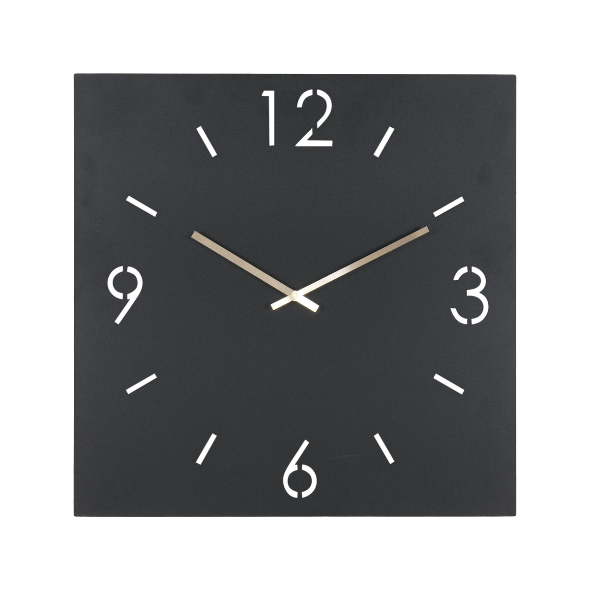 Klok Time 60 X 60 zwart