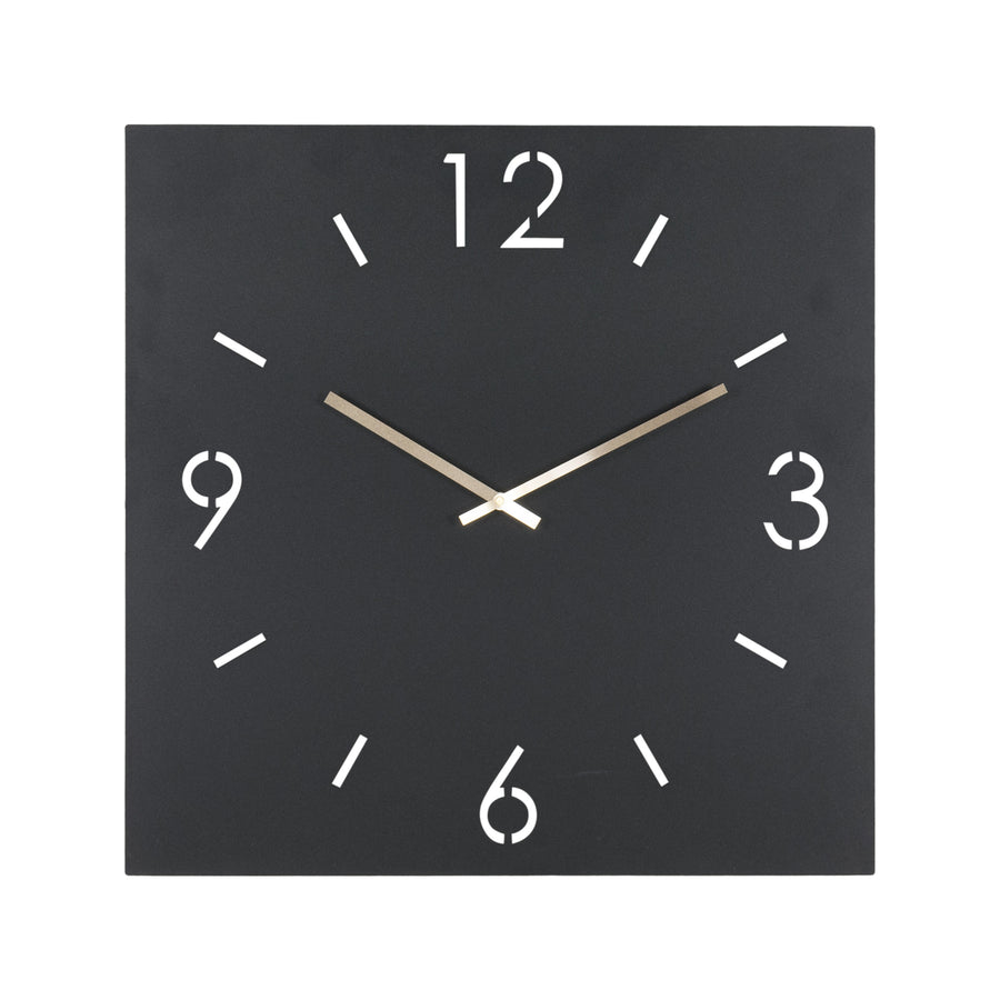 Klok Time 60 X 60 zwart