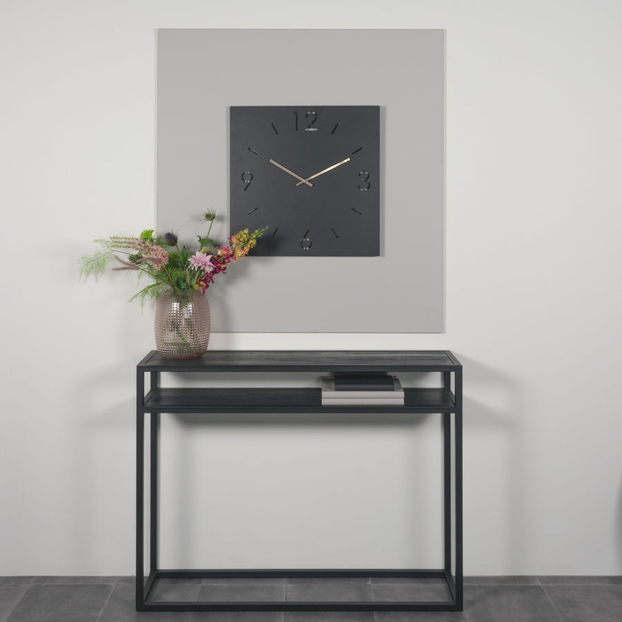 Klok Time 60 X 60 zwart