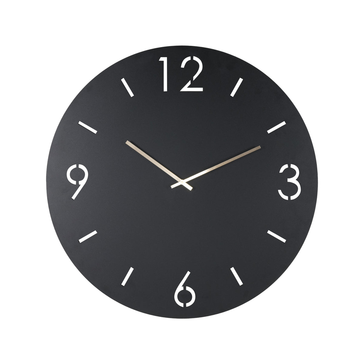 Klok Time Ø 60 zwart