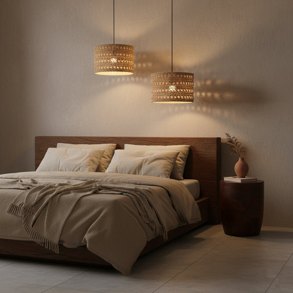 Herba hanglamp van zeegras Ø 30x20 cm