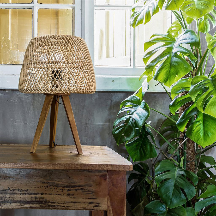 Maze rotan tafellamp