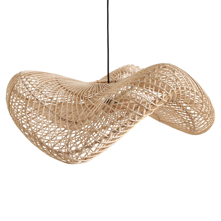 Wave rotan hanglamp L Ø 71x26 cm
