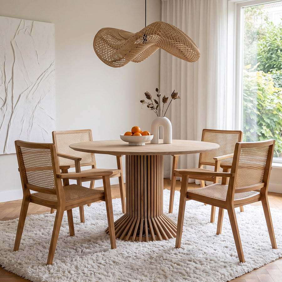 Wave rotan hanglamp L Ø 71x26 cm
