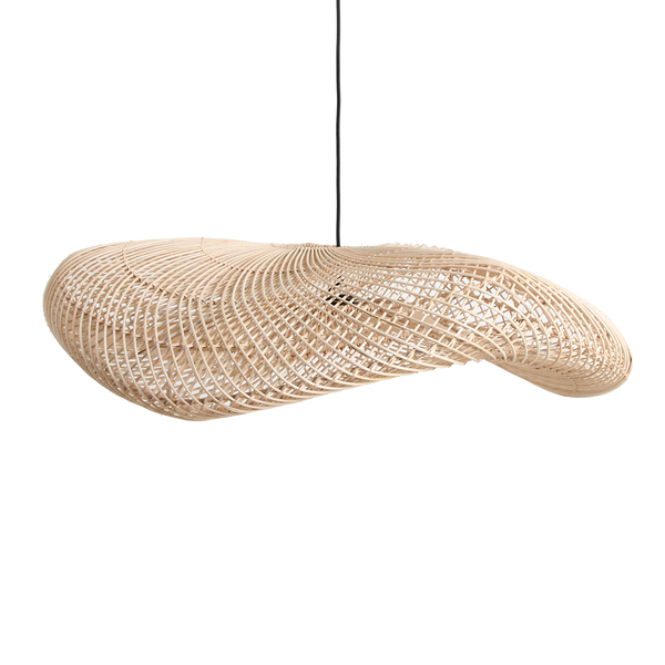 Wave rotan hanglamp XL Ø90x22 cm