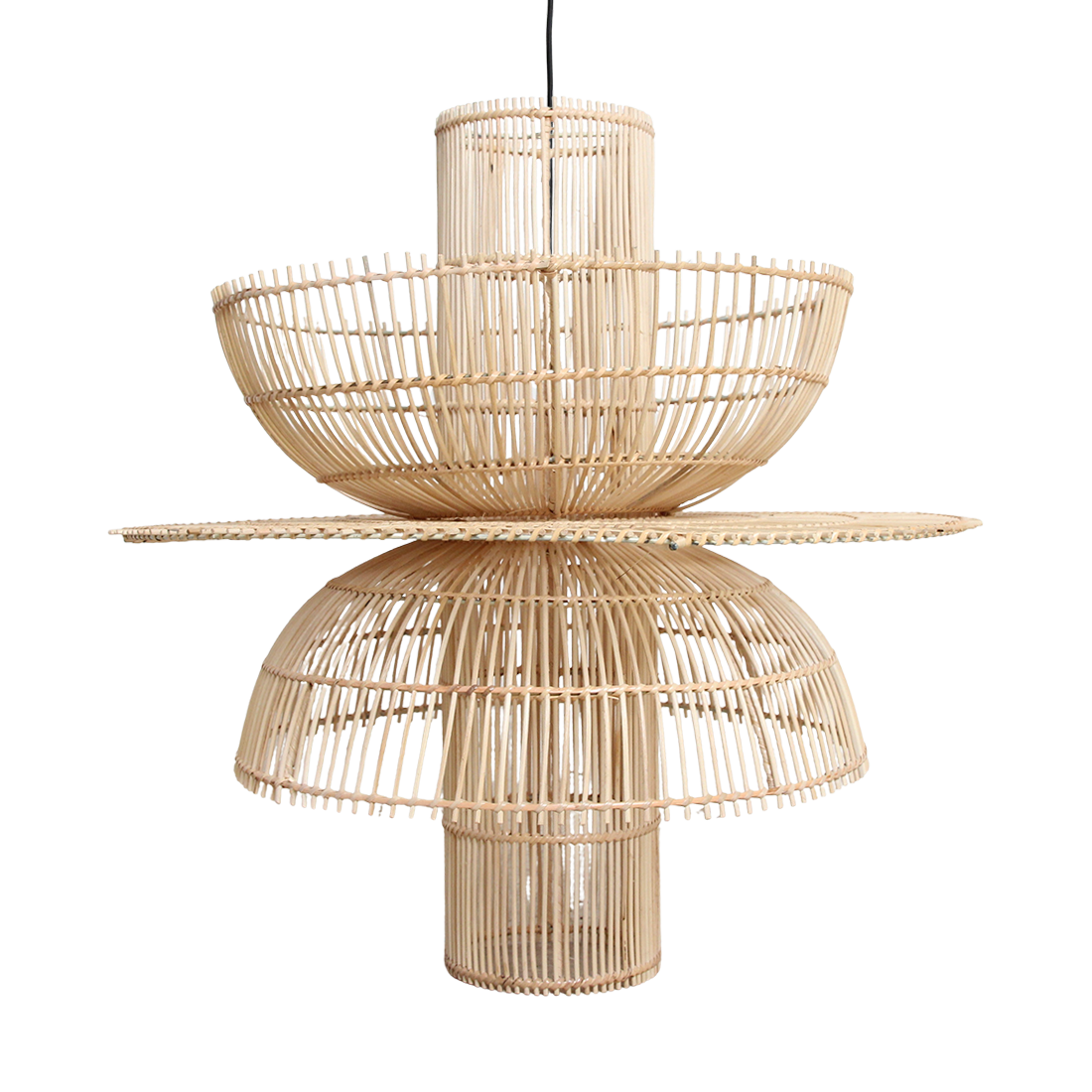 Saturn rotan hanglamp Ø 65x63 cm