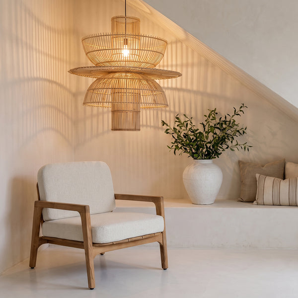 Saturn rotan hanglamp Ø 65x63 cm