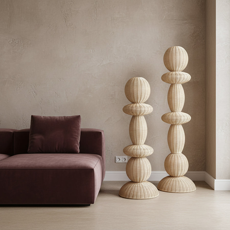 Tao rotan vloerlamp - 175 cm