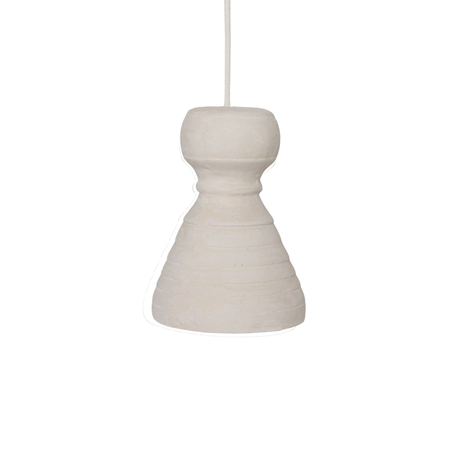Chalk hanglamp kanoi - 15x15x20,5 cm