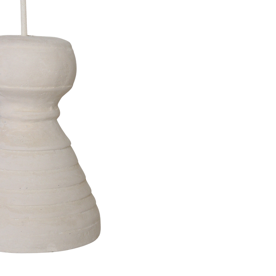 Chalk hanglamp kanoi - 15x15x20,5 cm