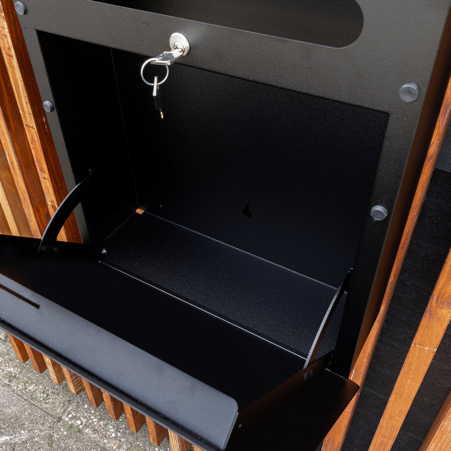 Brievenbus Inbox zwart