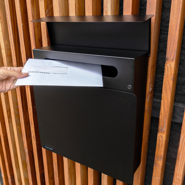 Brievenbus Inbox zwart