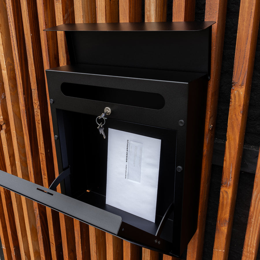 Brievenbus Inbox zwart