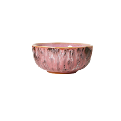 Kom XS 70s ceramics Modernist roze