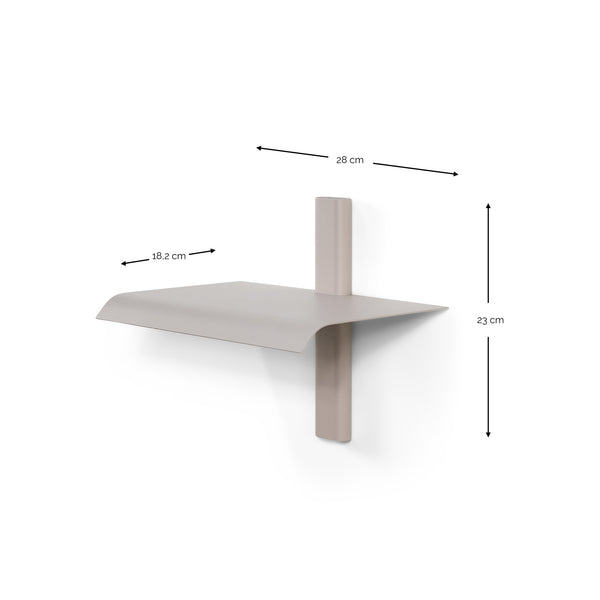 Wandplank Hola 1 taupe