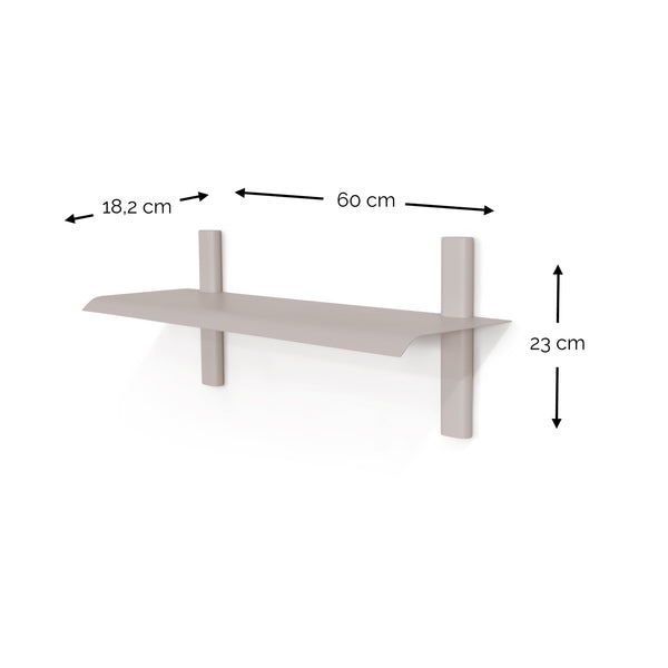 Wandplank Hola 2 taupe