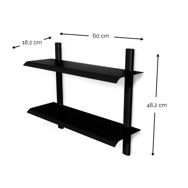 Wandplank Hola 3 zwart