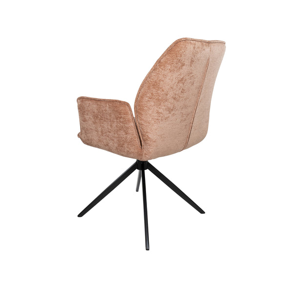 Riva eetkamerstoel - draaipoot 360ars - vibe - salmon 52 (set of 2)