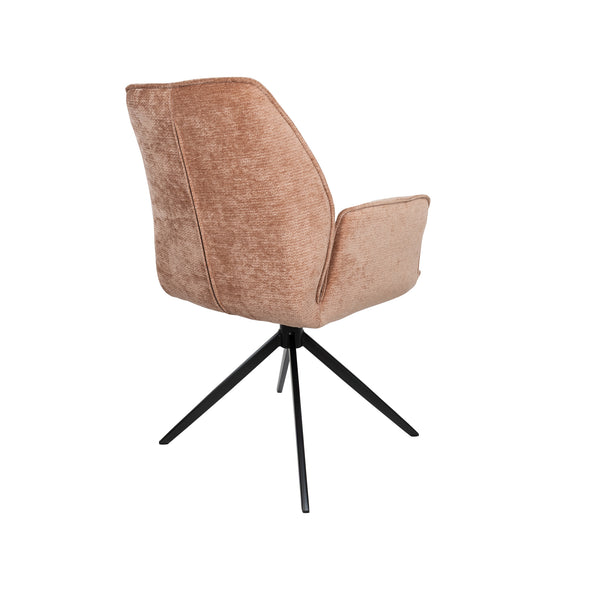 Riva eetkamerstoel - draaipoot 360ars - vibe - salmon 52 (set of 2)
