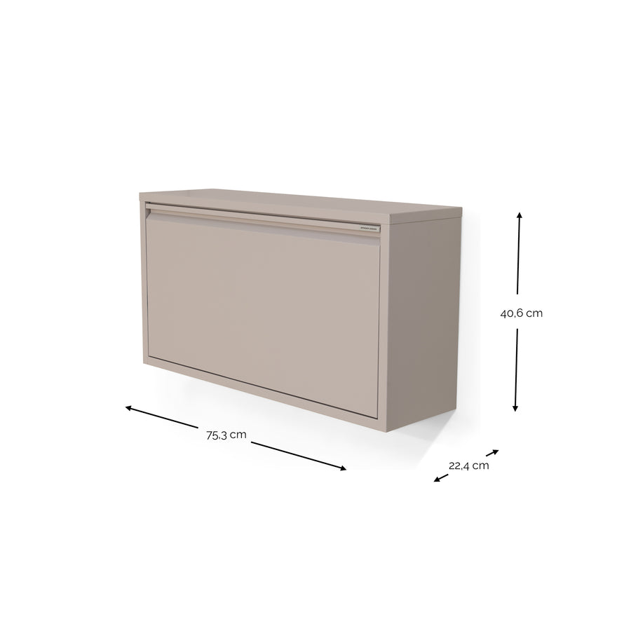 Schoenenkast Billy 1 maxi taupe