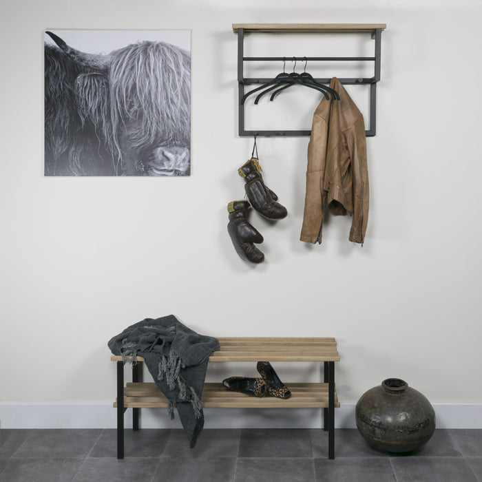 Halbank Rizzoli Bench zwart