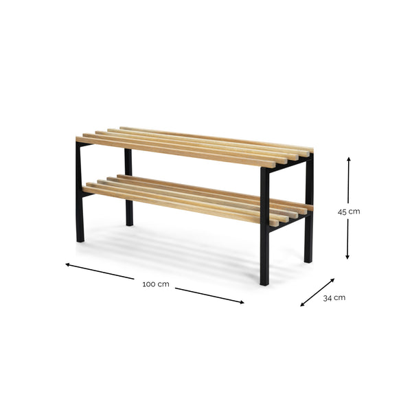 Halbank Rizzoli Bench zwart
