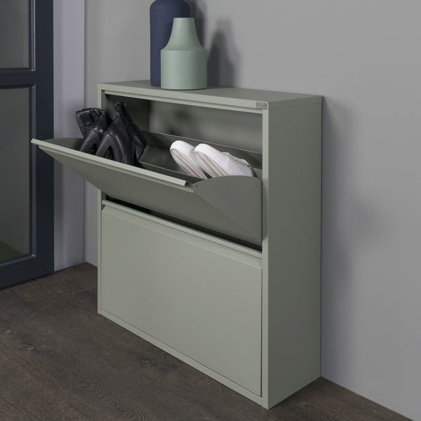 Schoenenkast Billy 2 groen