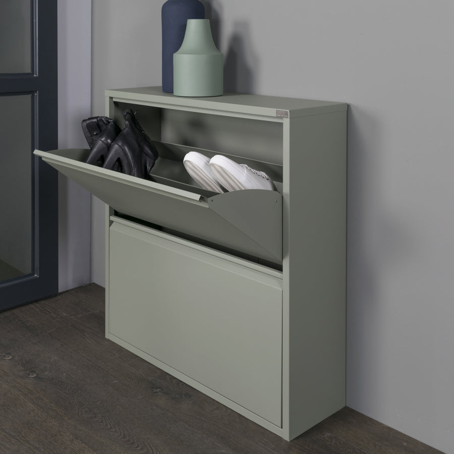 Schoenenkast Billy 2 groen