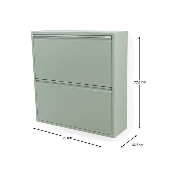 Schoenenkast Billy 2 groen
