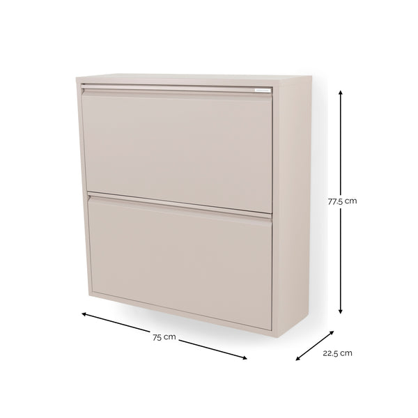 Schoenenkast Billy 2 taupe