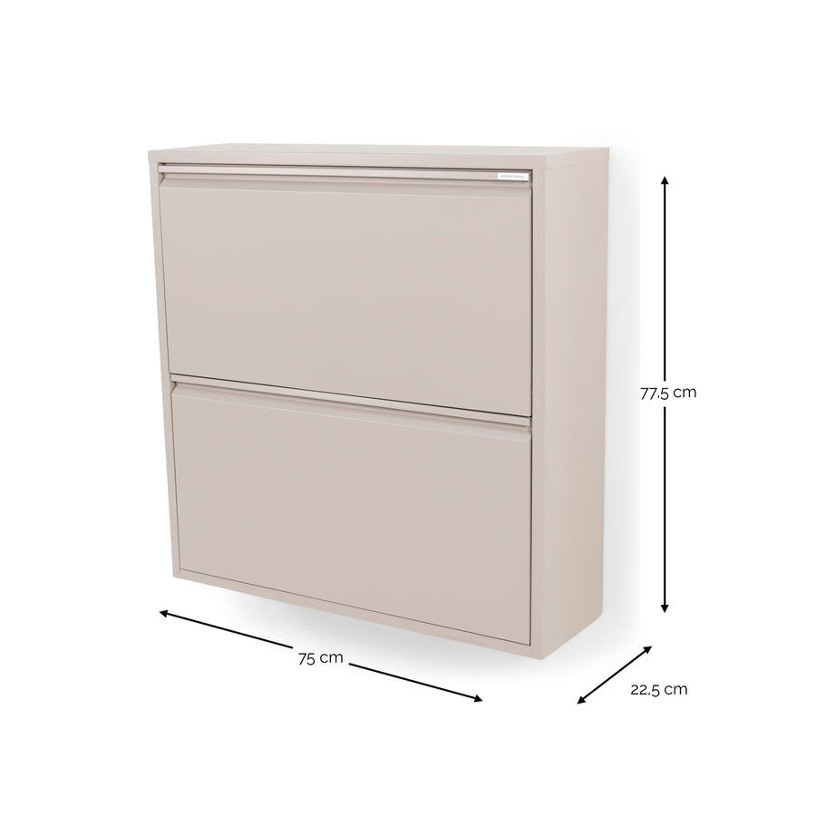 Schoenenkast Billy 2 taupe
